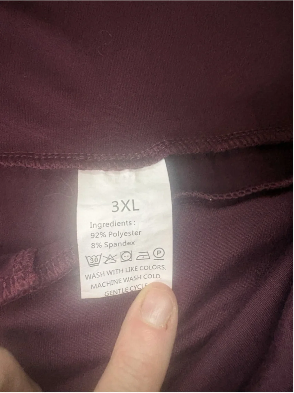 3XL Burgundy Flare Leg Yoga Pants High Waist Plus Size Maroon Soft Stretch 31